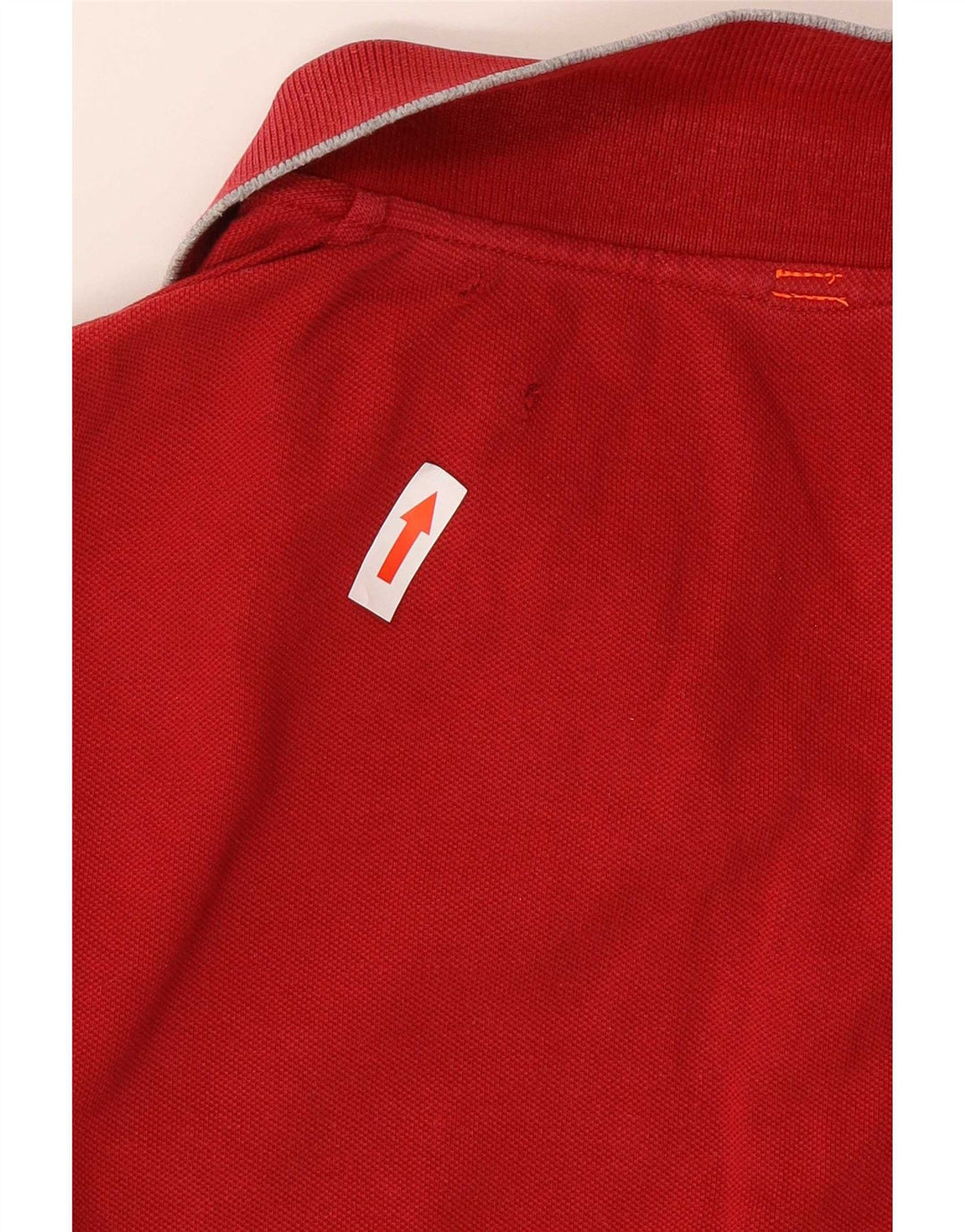 Męska koszulka polo Sun68 z długim rękawem, 2XL, czerwona bawełna