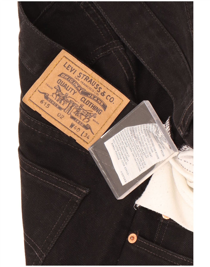 Męskie jeansy Levi's 615 Straight W40 L31 Czarna bawełna