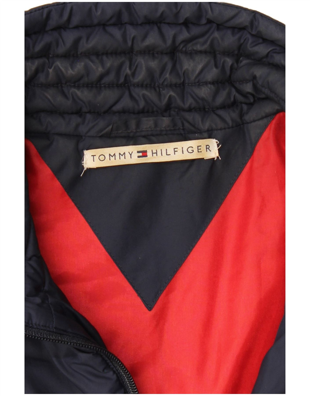 Damska ocieplana kurtka TOMMY HILFIGER UK 18 XL granatowa