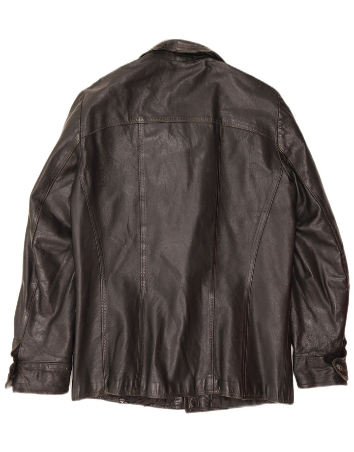 Vintage męska skórzana kurtka UK 36 mała czarna