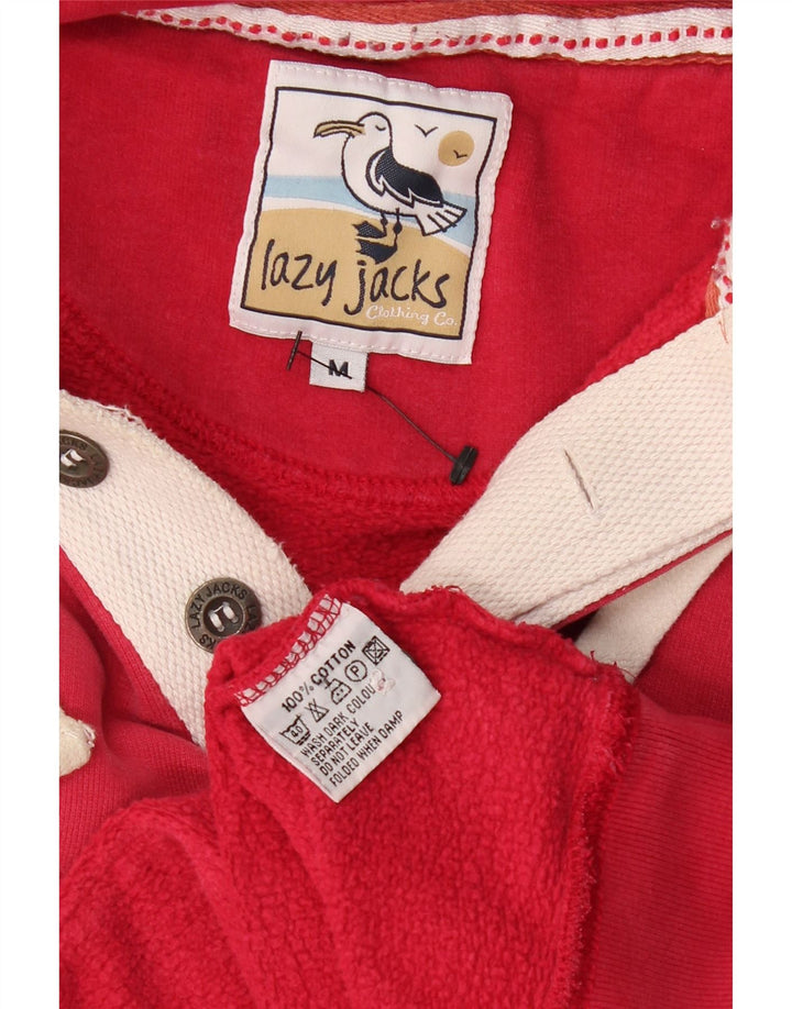 Męski sweter z kapturem w stylu VINTAGE, średnio czerwony, bawełniany