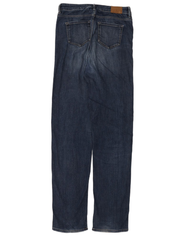 Marks & Spencer Damskie The Sophia Straight Jeans UK 10 Małe W30 L33 Niebieskie