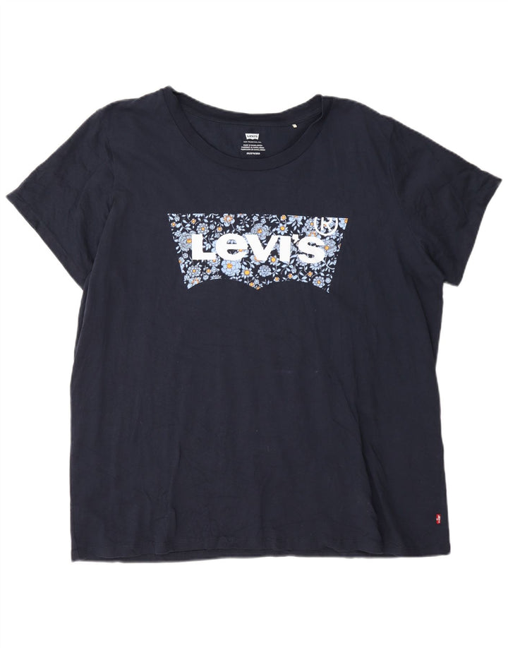 Męski T-shirt z grafiką Levi's Top 2XL Granatowy