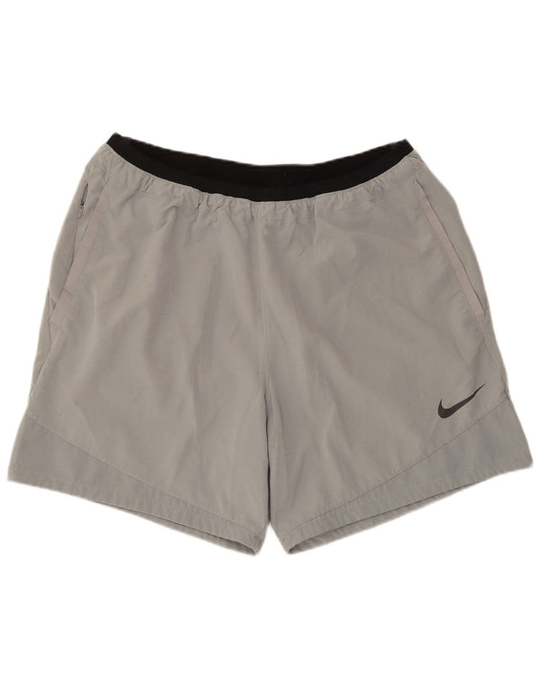 Męskie spodenki sportowe Nike Dri Fit Standard Fit XL, szare, poliestrowe