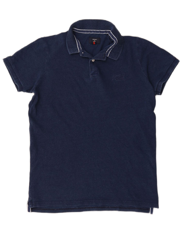 Męska koszulka polo Superdry XL, granatowa, bawełniana