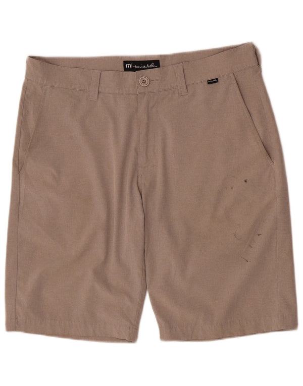 Męskie spodenki chino o regularnym kroju Travis Mathew W32, średni beżowy poliester