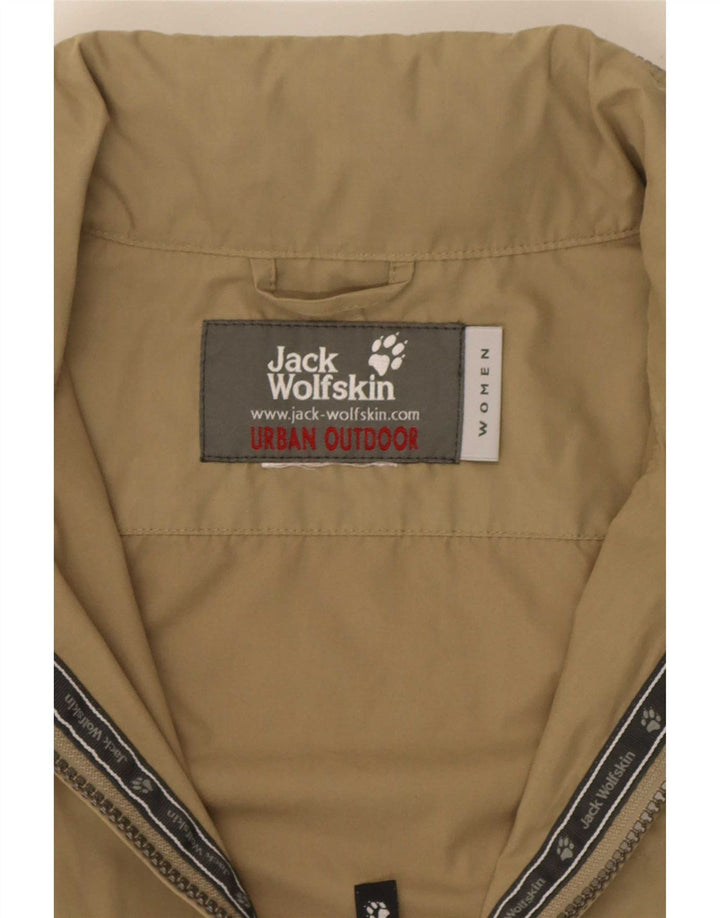 Damska kurtka bomberka z kapturem Jack Wolfskin UK 16, duża khaki