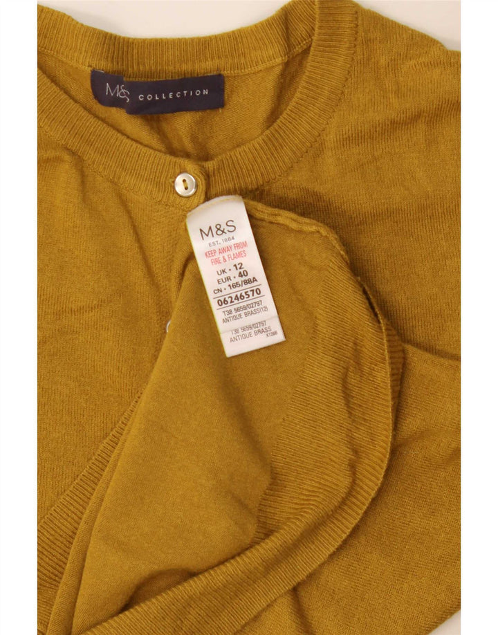 Sweter damski Marks & Spencer UK 12, średni żółty wiskoza