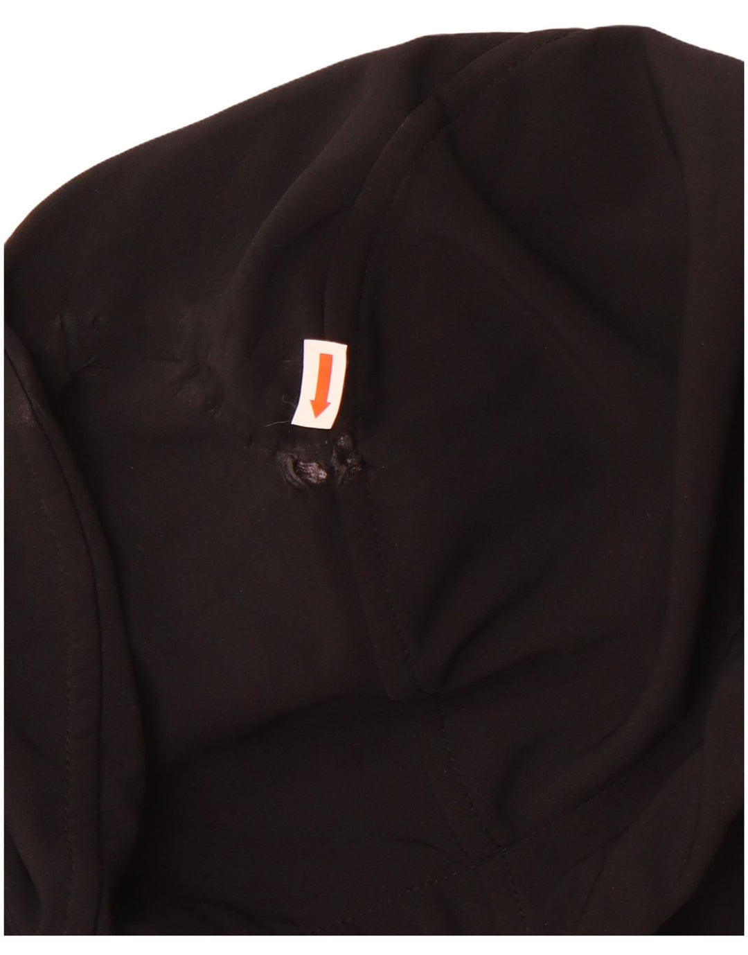 Męska kurtka wiatrówka z kapturem CMP UK 40, duży czarny poliester z blokami kolorów