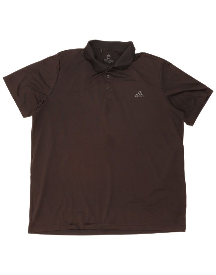 Męska koszulka polo ADIDAS 2XL, czarny poliester