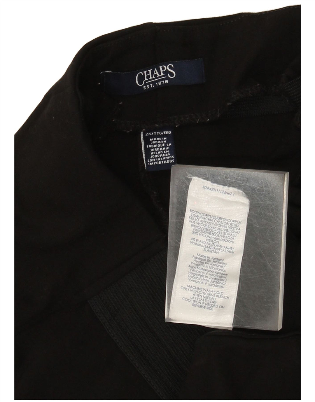 Legginsy damskie Chaps UK 20 2XL Czarna wiskoza