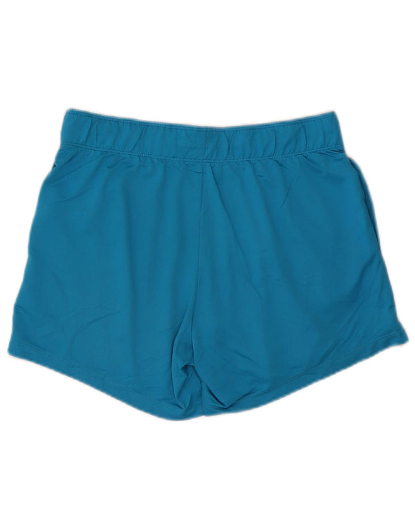 Damskie spodenki sportowe NIKE Dri Fit UK 10, małe, niebieskie, poliestrowe