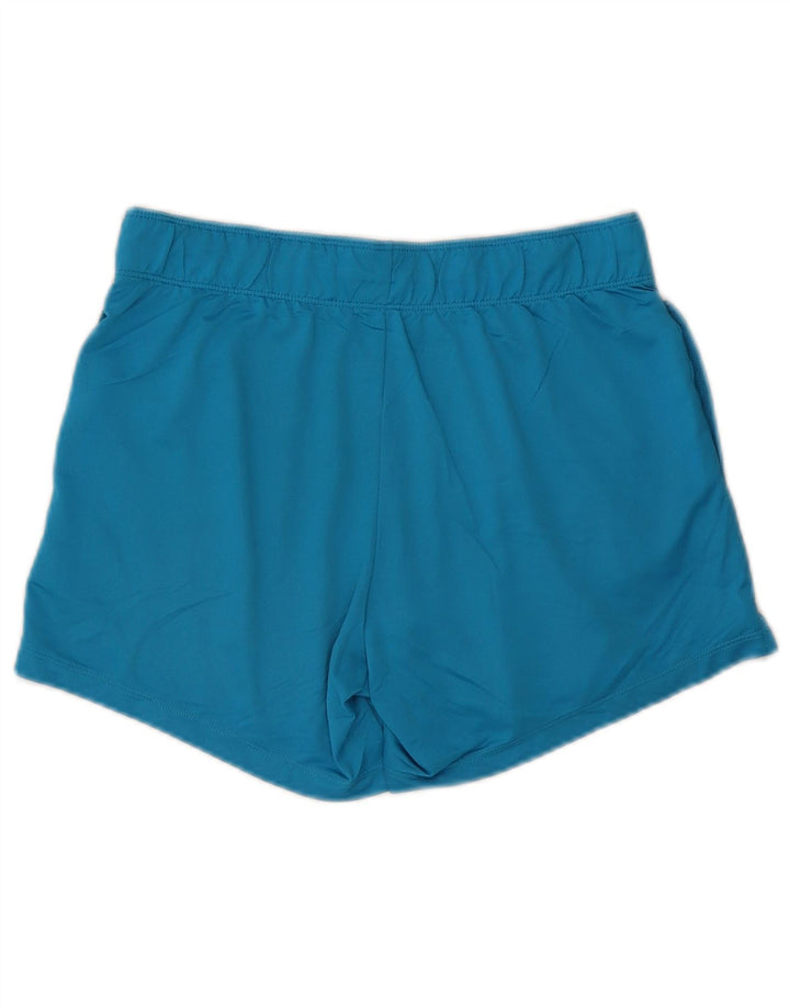 Damskie spodenki sportowe NIKE Dri Fit UK 10, małe, niebieskie, poliestrowe