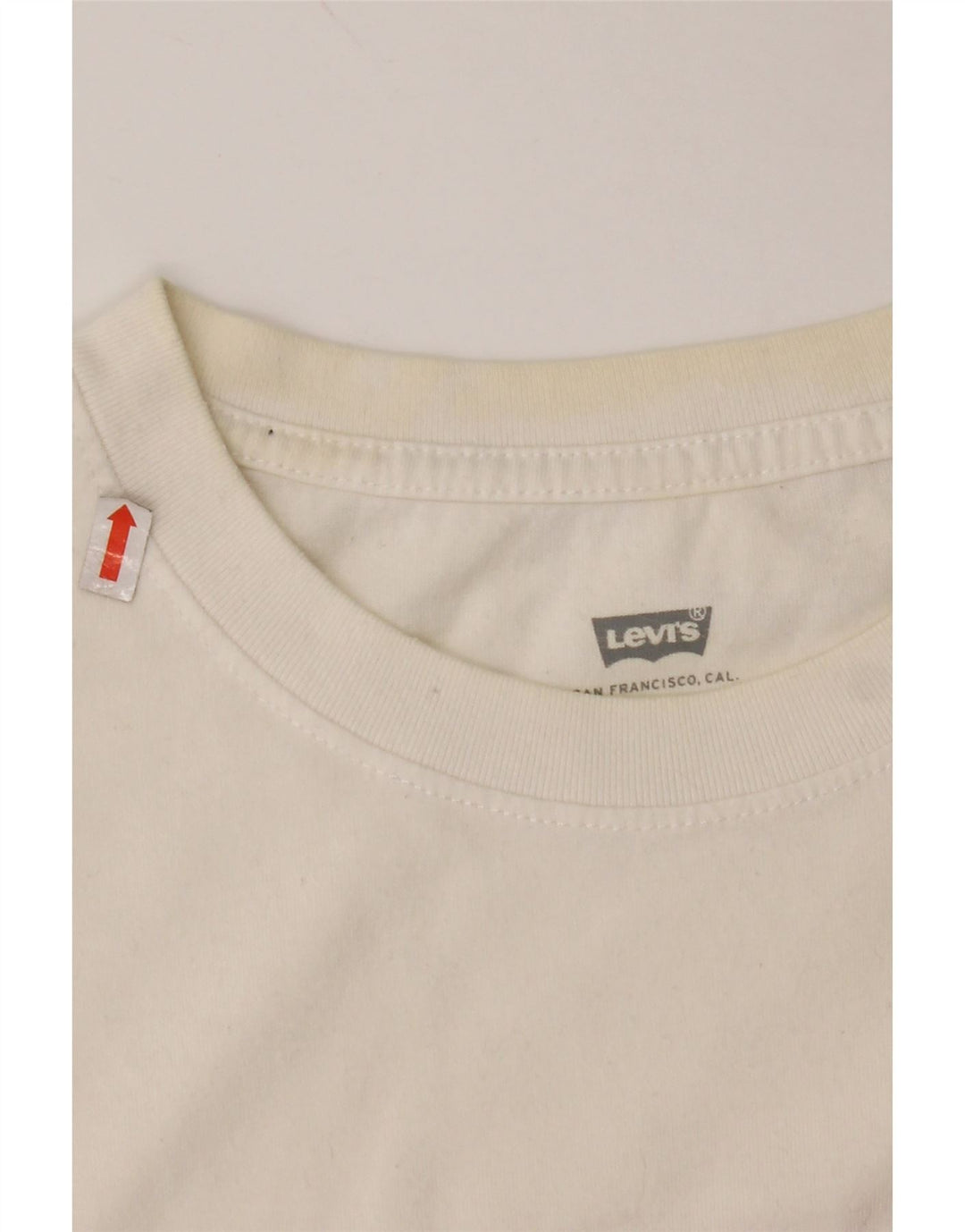 Damska koszulka LEVI'S Crop Graphic Top UK 10 Small White Colorblock