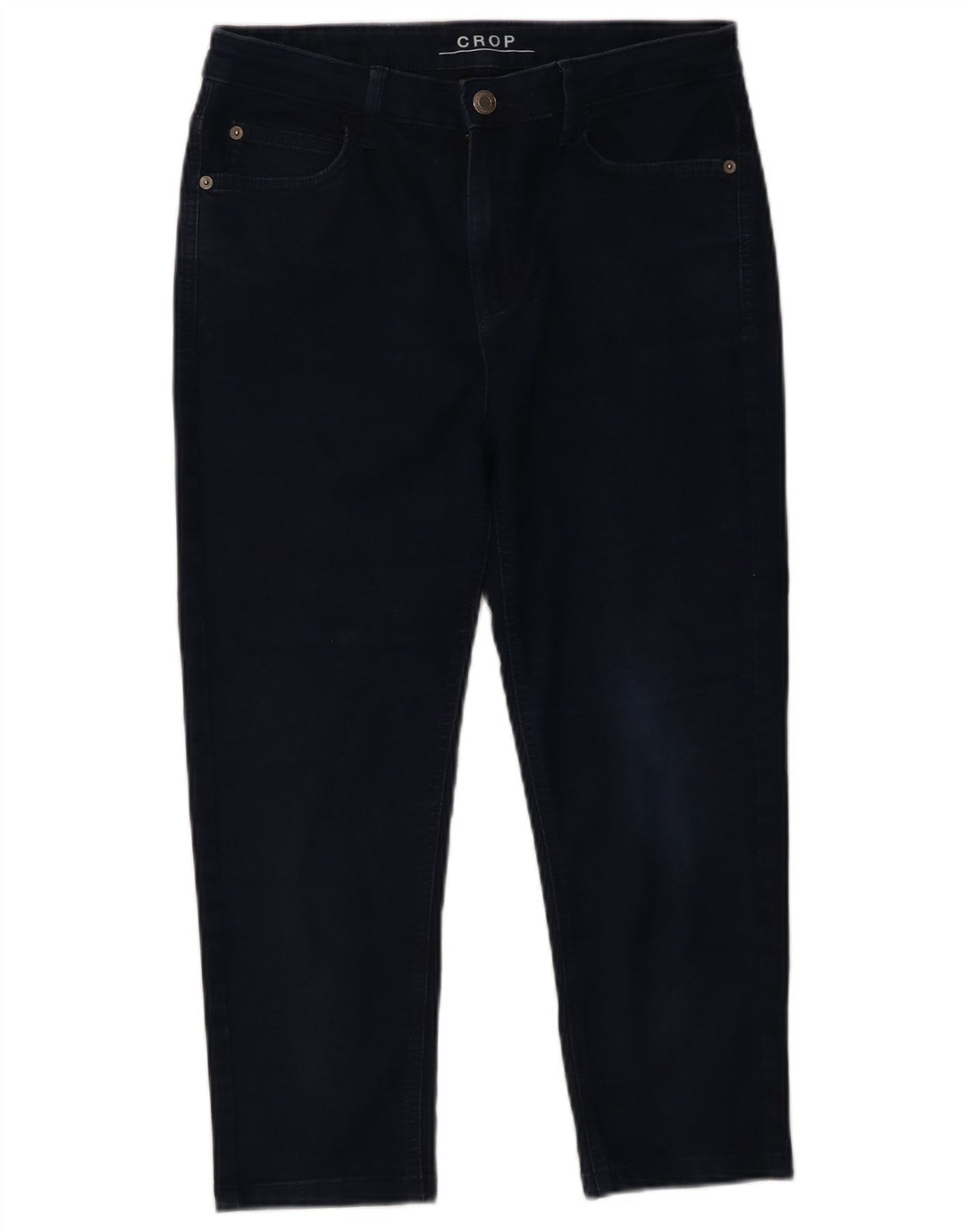 Marks & Spencer Damskie Cropped Jeans UK 12 Medium W32 L21 Granatowa bawełna