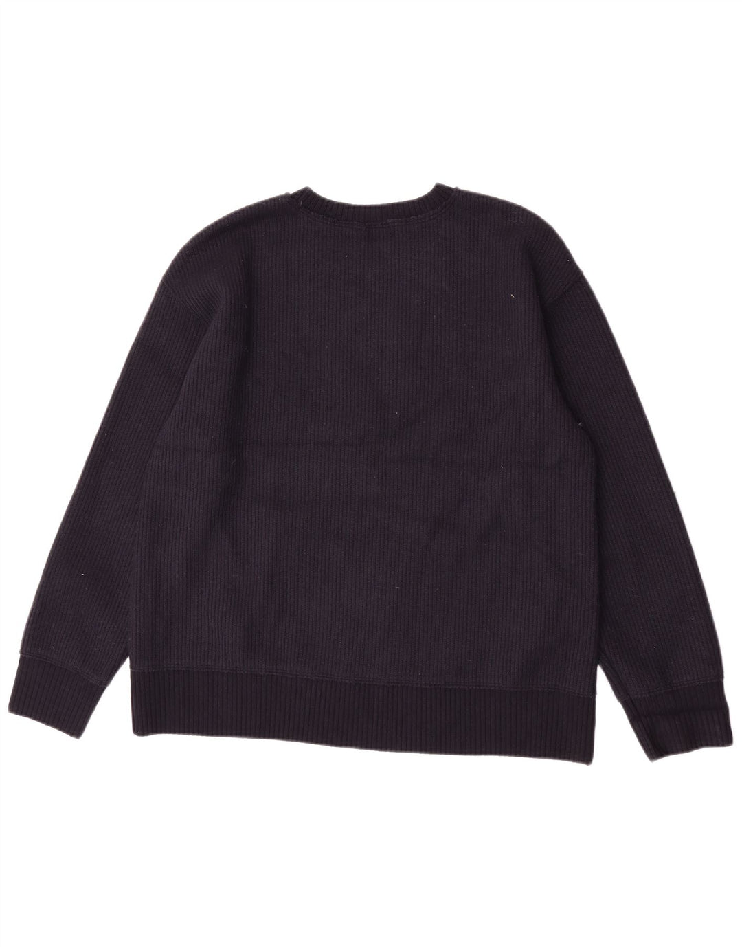 Sweter damski Zara z okrągłym dekoltem UK 14, średni granatowy, wiskoza