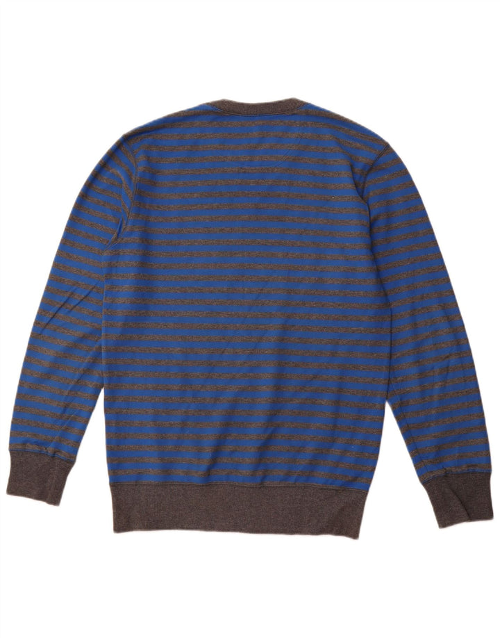 Męska bluza REEBOK Sweter w małe niebieskie paski, bawełniana