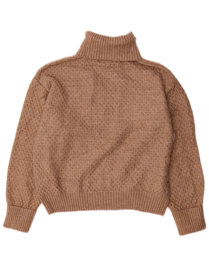 Marks & Spencer Damski sweter z golfem, UK 14, średni brąz