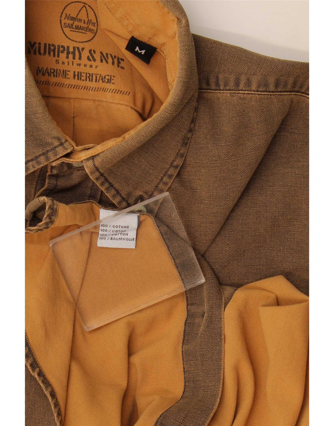 Koszula męska Sailmakers Murphy & Nye, średnio brązowa, bawełniana