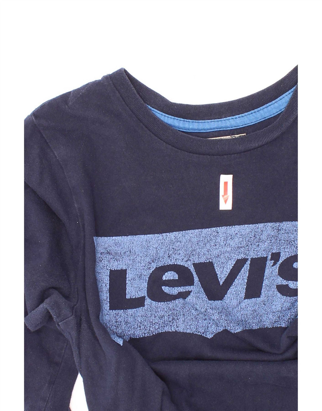 Chłopięcy top Levi's z grafiką, długim rękawem, 9-10 lat, granatowy, bawełniany