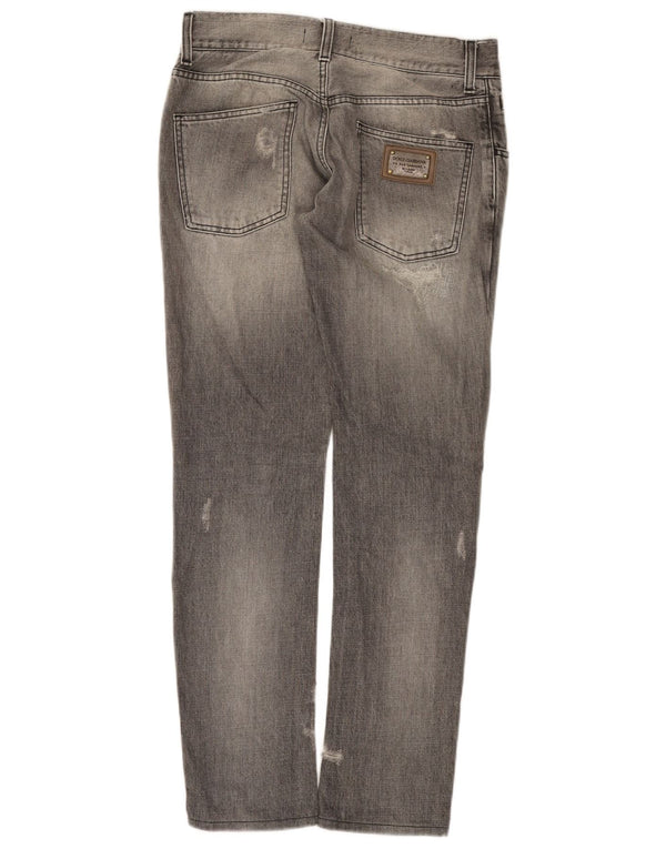 Damskie jeansy Dolce & Gabbana w trudnej sytuacji IT 44 Medium W30 L31 Szare