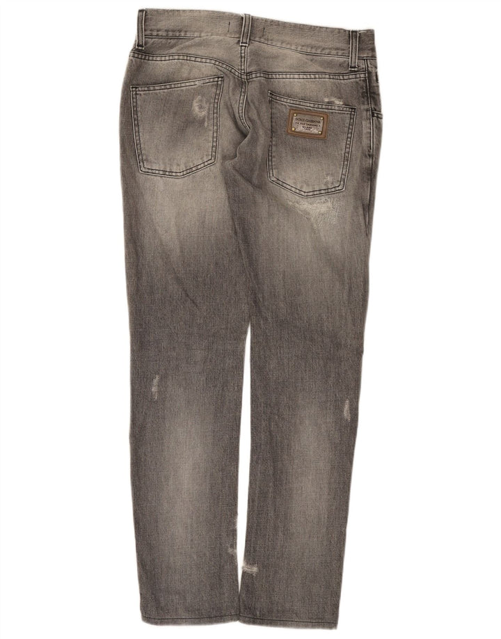Damskie jeansy Dolce & Gabbana w trudnej sytuacji IT 44 Medium W30 L31 Szare