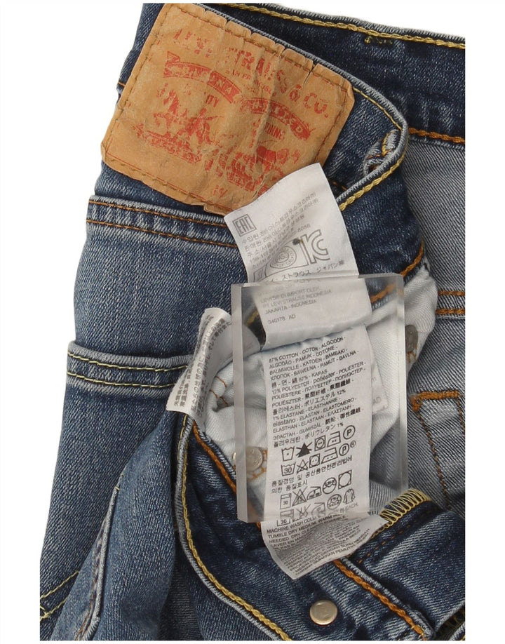 Męskie proste dżinsy Levi's W31 L34 Niebieskie bawełniane