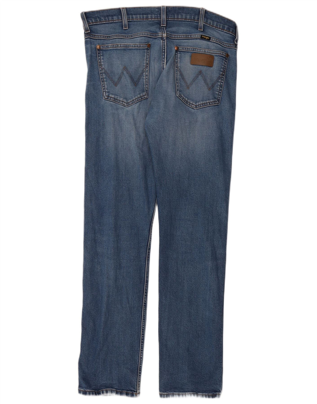 Wrangler Męskie proste dżinsy W33 L32 Niebieskie bawełniane