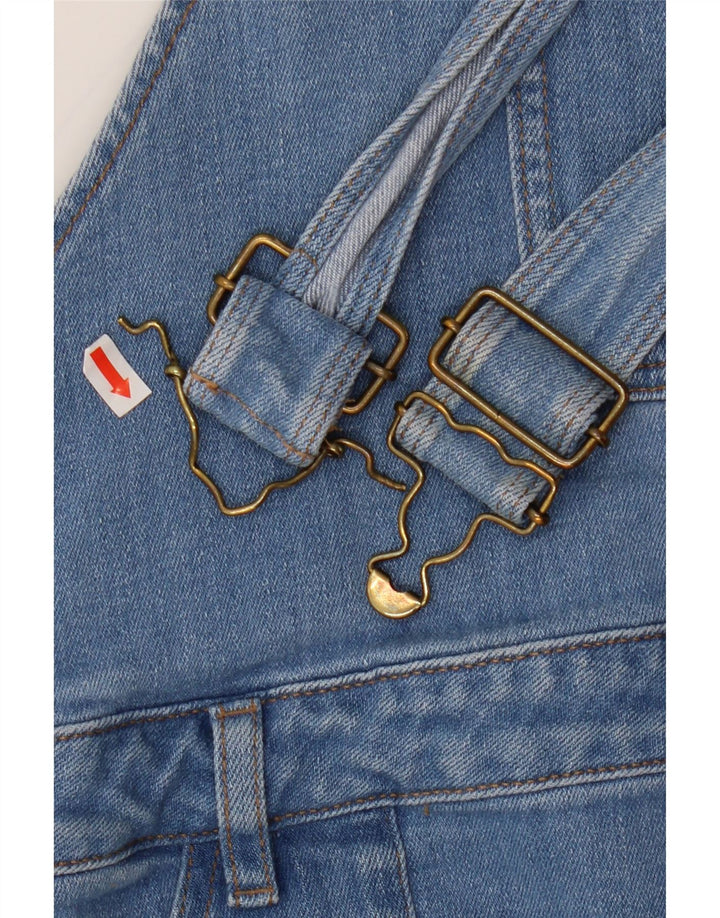 Damskie spodnie ogrodniczki Fat Face zwężane UK 24 4XL W48 L25 Niebieska bawełna