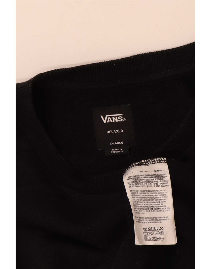 Męska bluza Vans Relaxed Graphic Jumper XL, czarna, bawełniana