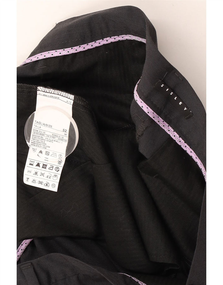Dwuczęściowy garnitur męski Sisley IT 52 XL W36 L32 Szary poliester