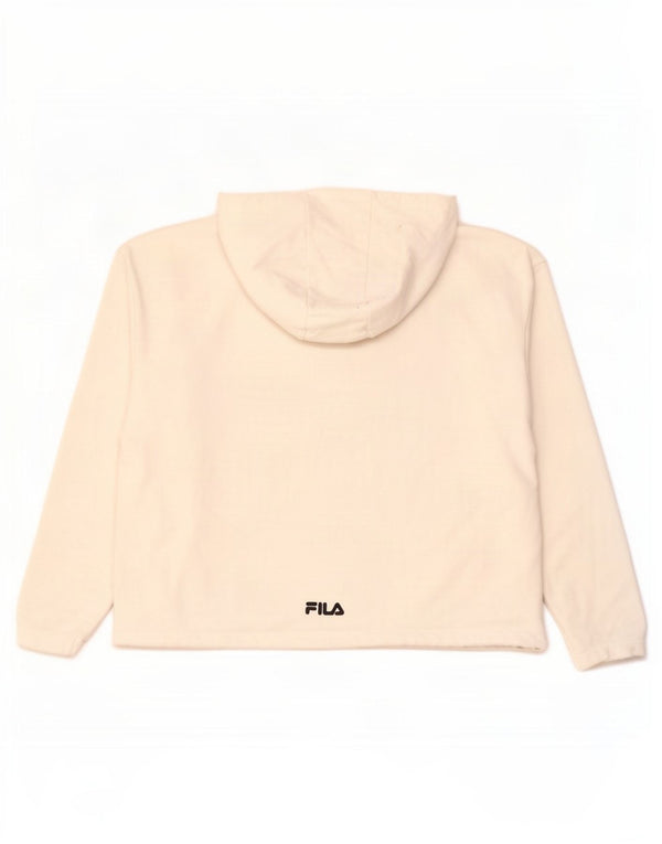 Damski sweter z kapturem Fila Graphic Oversize UK 10 Small White
