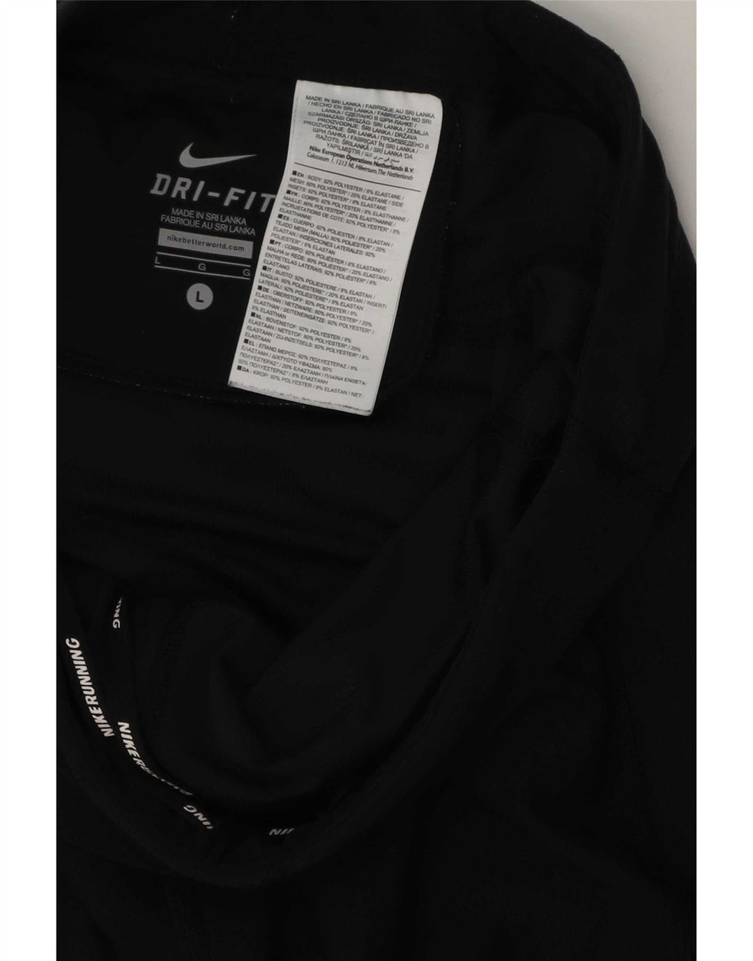 Damskie legginsy do biegania Nike UK 14, duże, czarne, poliestrowe