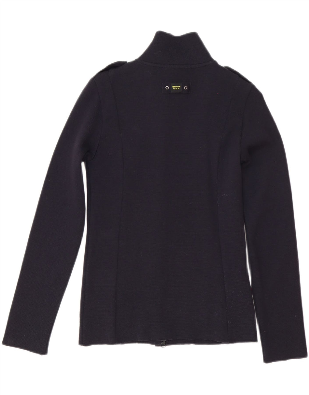 Sweter damski Blauer Cardigan UK 10 Small, granatowy, wełniany