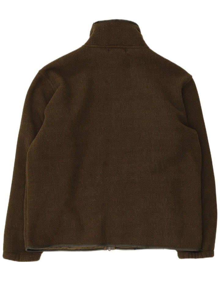 Kurtka męska dresowa w stylu vintage, duża, poliestrowa w kolorze khaki