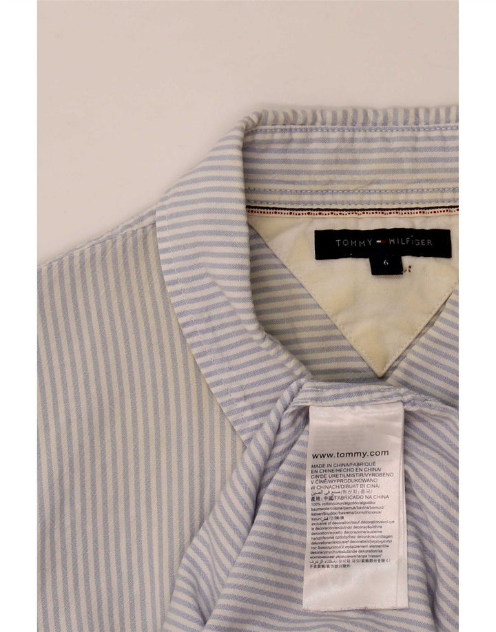 Koszula damska Tommy Hilfiger US 6, bawełniana w średnie niebieskie prążki