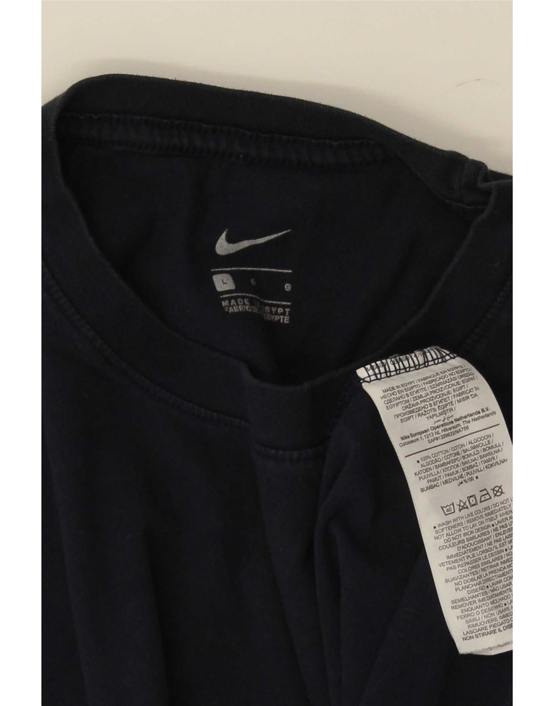 T-shirt męski Nike, duży, granatowy, bawełniany