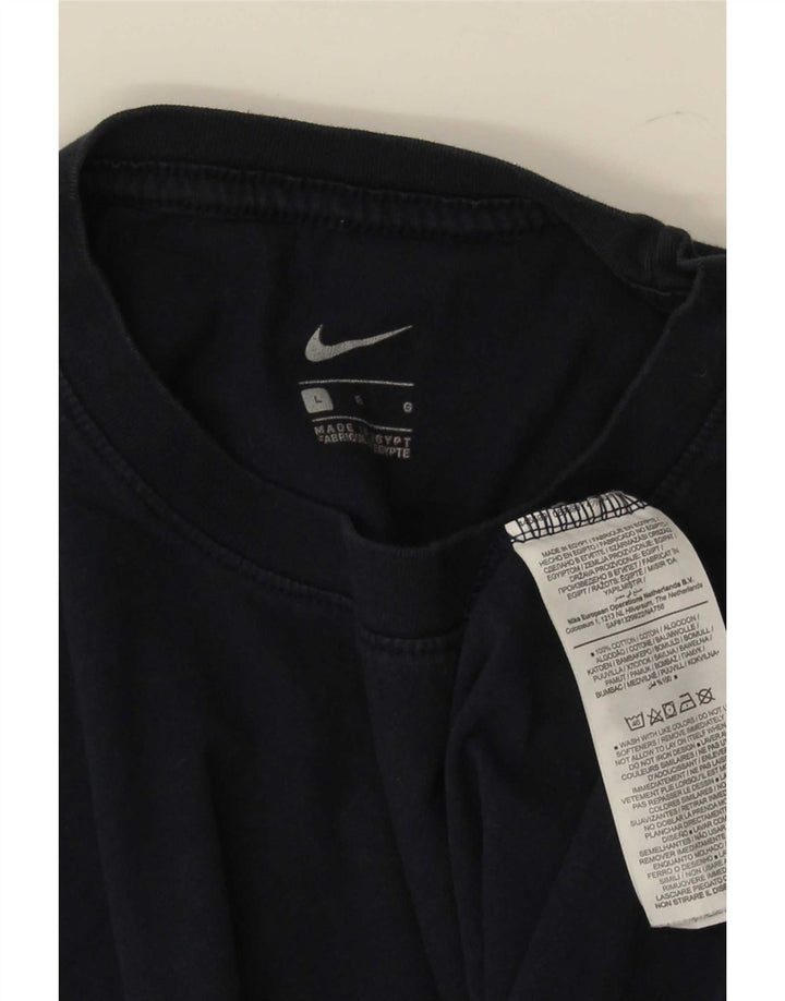 T-shirt męski Nike, duży, granatowy, bawełniany