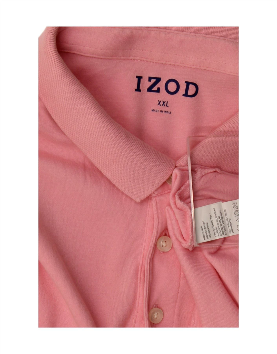 Męska koszulka polo Izod 2XL, różowa, bawełniana