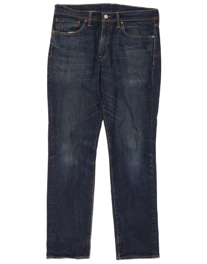 Męskie jeansy Levi's 511 Slim W34 L32 Granatowa bawełna