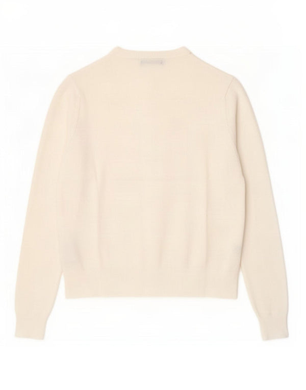 Sweter damski Marks & Spencer UK 12, średni, biały, wiskoza