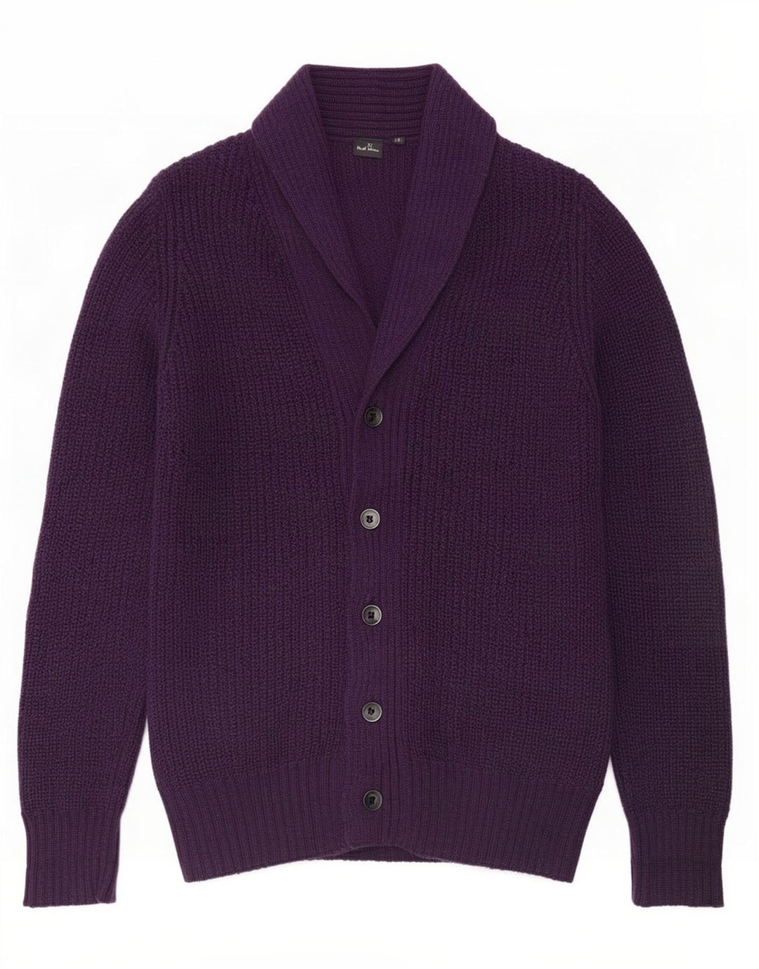 Męski sweter Paul Smith ze średniej fioletowej wełny