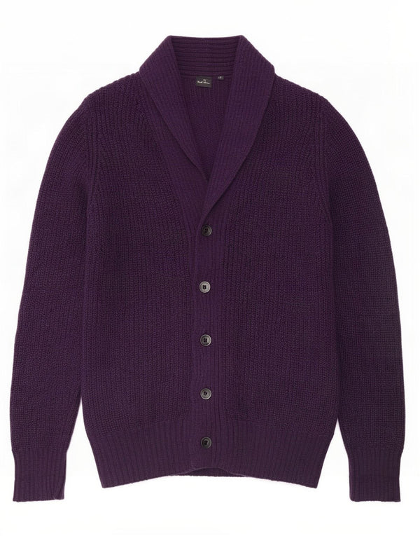 Paul Smith Mens Cardigan Sweater Medium Purple Wool