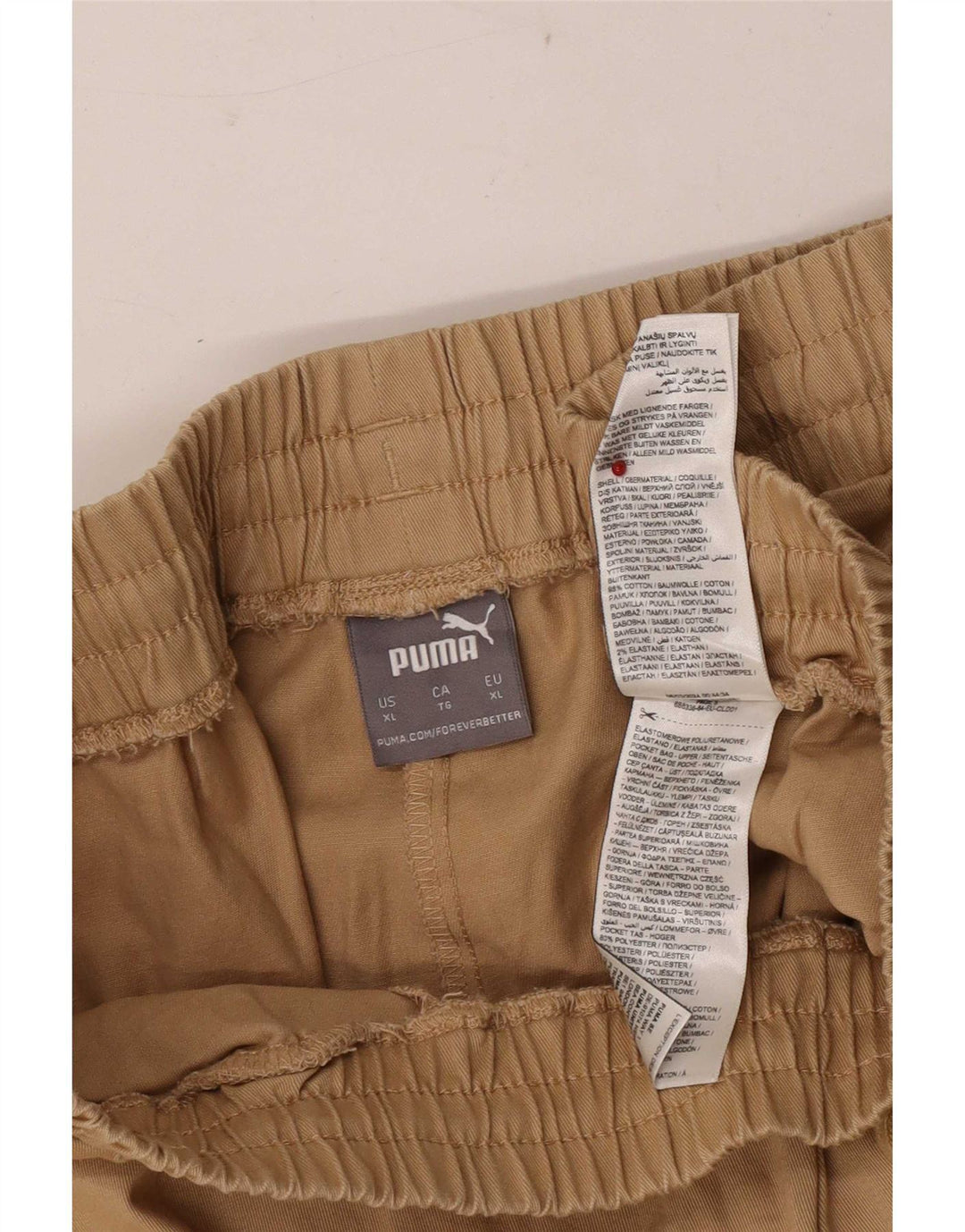 Męskie spodnie Puma Regular XL W38 L28 Khaki Cotton