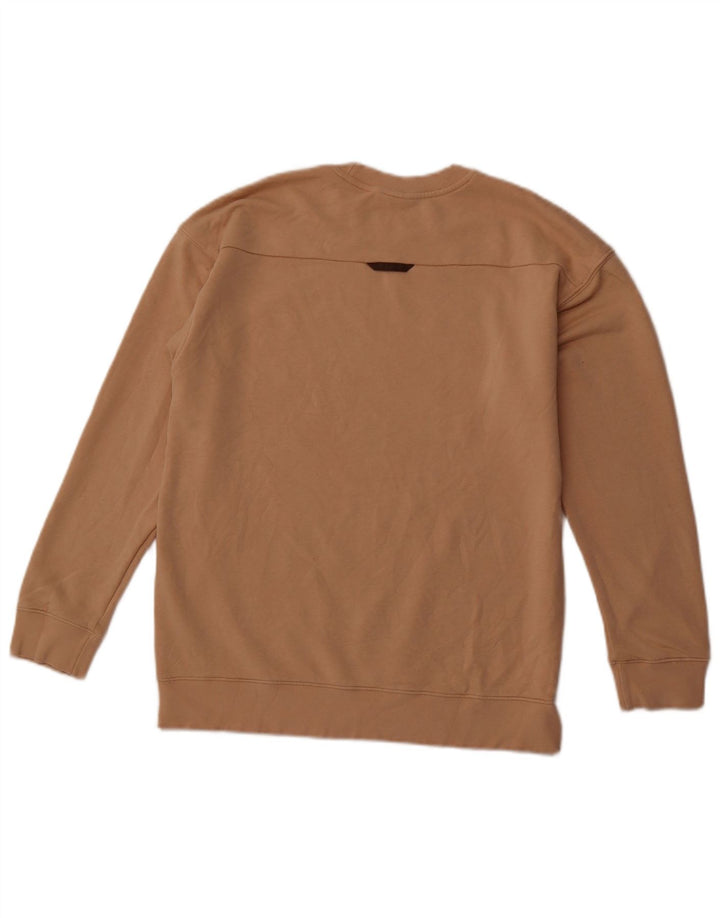 Męska bluza z grafiką ADIDAS, sweter, średniobrązowa, bawełniana, sportowa