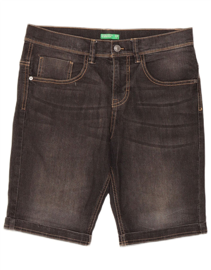 Męskie spodenki jeansowe Benetton W32 Medium Black