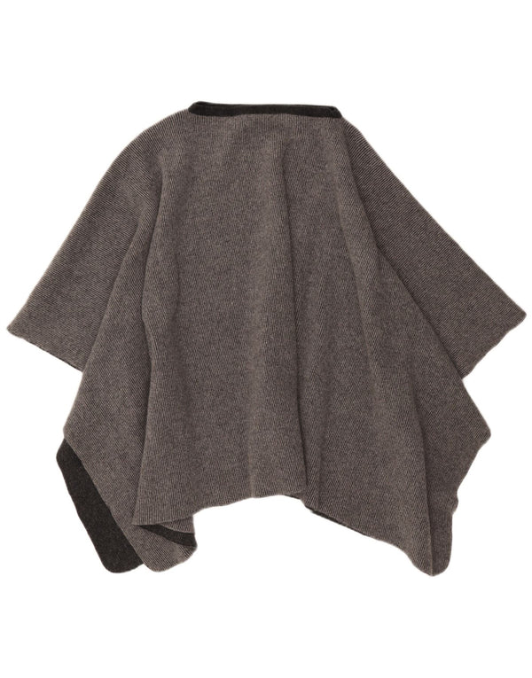 Damski sweter poncho VINTAGE w jednym rozmiarze, szary