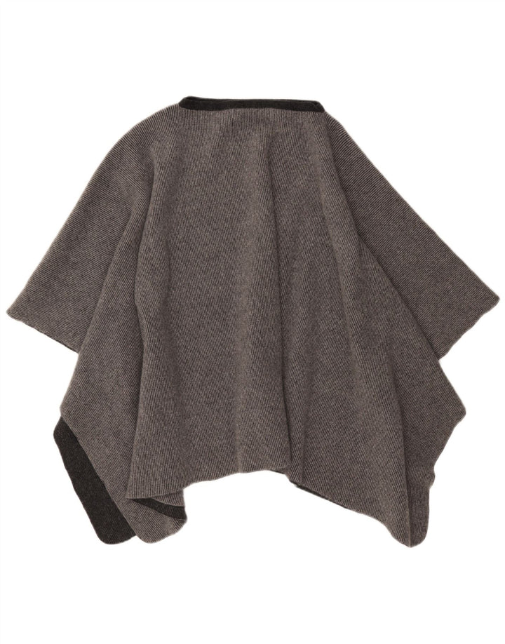 Damski sweter poncho VINTAGE w jednym rozmiarze, szary
