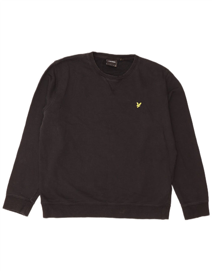 Męska bluza dresowa Lyle & Scott 2XL, czarna, bawełniana