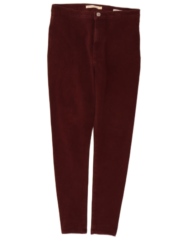 Damskie spodnie typu skinny Chino LEVI'S, małe W28 L28 Burgundowa bawełna